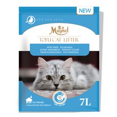 마그넷 고양이 두부모래 7리터 X 1ea /고양이모래 화장실 두부모래가는입자, 7L, 1개, 밀크향