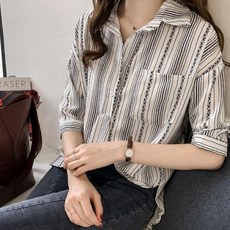 여자 여성 화이트 여름 예쁜 봄 블라우스 7부 반팔