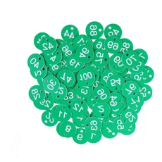 가축 벌집 태그 양봉 용품 레드 메이팅 박스 마크 정원 도구 세트 번호 표시 100 개, 08 녹색