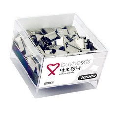 점보 날크립 중형 서류고정 데스크용품 철클립