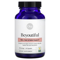 Ora Beyoutiful 스킨 헤어 네일 서포트 60 캡슐 보충제, 1개