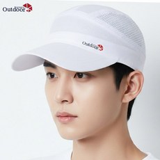 베이직엠 남성 여성 여름 등산모자 볼캡 양옆 일자 망사