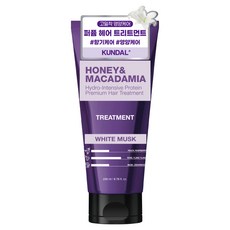 쿤달 허니 앤 마카다미아 헤어 트리트먼트 화이트머스크향, 200ml, 1개