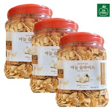 [퀴클리몰] 이엔푸드 마늘 슬라이스, 3개, 500g
