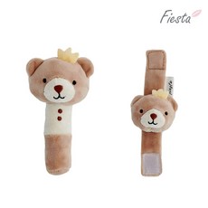 피에스타 삑삑이 손목 딸랑이 곰 세트, 1세트, 단품