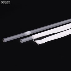 DFMEI 雙童一次性吸管可彎曲單支紙包獨立包裝果汁飲料透明彩條吸管, 透明:如圖, 1個