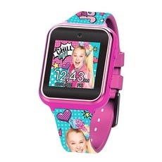 JoJo Siwa 아동용 스마트워치 10개의 시계 페이스 셀카 카메라 음성 및 비디오 레코더 스텝 카운터 타이머 스톱워치 알람 재미있는 게임 계산기 3개의 배경, JoJo Siwa 아동용 스마트워치, 10개의 시계 페