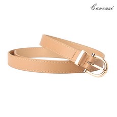 Cavensi 大尺碼現貨 復古金屬扣皮帶 女生百搭細腰帶 PU皮帶