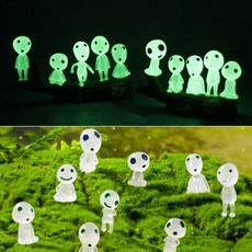 테라리움 미니어처 원령공주 코다마 야광 피규어 10종세트 모노노케히메, 코다마 10종세트, 1개