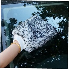 차량외관 세정용 극세사 장갑형 워싱도구 흠집방지 양면사용 물세차 광택관리 자동차, 상세페이지 참조, 1개