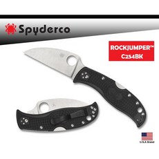 Spyderco美國蜘蛛ROCKJUMPER折刀FRN柄VG-10鋼附背夾【SPC254PBK】, 1個