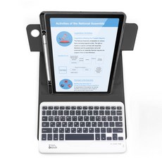 갤럭시탭 A11+ 플러스(SM-X230/236) 11인치 호환 콤비회전 블루투스 키보드 케이스 A9+(SM-X210/216) 공용, 블랙, 1개