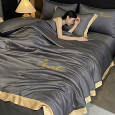 마술사 시원한 여름 이불 사계절 이불 차렵이불 캠핑 이불, 그레이