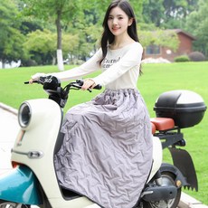 摩托車擋風裙：加厚防風保暖，防水騎行護腿，舒適親膚鬆緊帶設計, 【A014】灰色, 1個