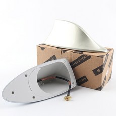 공중 라디오 상어 액세서리 물에 신호 FM/AM 지느러미 자동차 지붕 대부분의 범용 차량 모양 안테나, gold with box, 1개