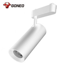 고네오 LED 일체형 레일 트랙조명 24W COB 스포트 플리커프리, 화이트바디 주광색, 1개