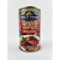 Yes!Global King's Fisher Sardines in Balado 킹스피셔 사딘 발라도 (155g Halal 할랄), 155g, 5개