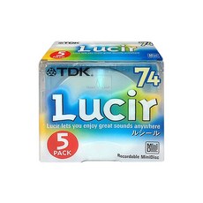 TDK 녹음용 MD(미니 디스크) Lucir(루시르) 74분 5장 MD-LU74X5N