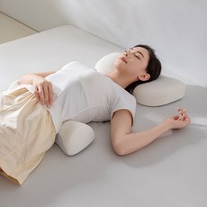 머스코 수면베개 SBU16J25 목베개 메모리폼베개, 1개, 지퍼 일체형 베개 그레이