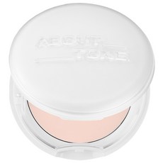 ABOUT TONE. 控油款定妝蜜粉餅, 白色, 8g, 1個