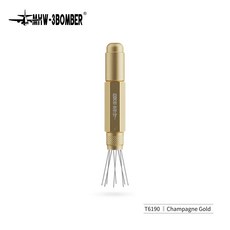 재고 있음 Mhw-3bomber 새로운 업그레이드된 WDT 도구 에스프레소 배포 조정 가능한 범위 커피 바늘 교반기, 04 golden