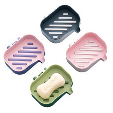 雙層壁掛式瀝水肥皂盒, 隨機發貨, 1個