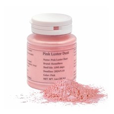 HomeHere Edible Luster Dust 식용 디저트 더스팅 파우더 핑크 28.3g, 1개