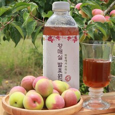 하동 황 매실청 3년 발효원액 매실엑기스 1000ml X 4병