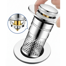 벨로브 악취방지 세면대 배수구 마개 벌레 냄새 차단 트랩, 1개