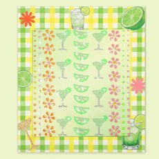 Glenmal 마가리타 꽃 보석 116피스 글리터 귀여운 여름 스티커 칵테일 데킬라 처녀 생일 파티 장식 라인스톤 코스튬 메이크업 액세서리 178191, 여름 스타일