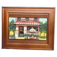 小老闆萬國商舖 歐洲餐廳鑰匙盒 創意居家店面擺飾 精緻鑰匙收納盒, 1個