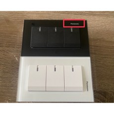 Panasonic 國際牌 GLATIMA系列 玻璃款 三開關 WTGF5352B/WTGF5352CW, 1個, 橫式面板,白色玻璃