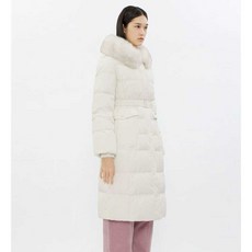 폭스퍼롱패딩 트렌치점퍼 벨트롱패딩 퀄팅코트 겨울, 상세 페이지 참고, 66 핑크