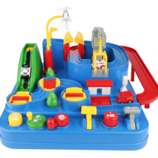 교통 놀이 수동 미니카 운전놀이 유아 자동차 장난감 트랙 시뮬레이션 어린이용 장애물 유아용 극복 역할