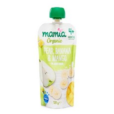 호주 마미아 베이비 이유식 4개월+ 120g Australia Mamia Baby Food Range 4 Months+ 120g, 6.pear banana mango
