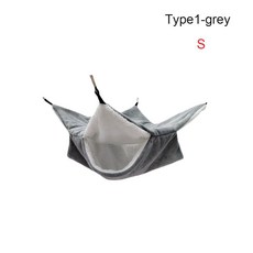 플러시 햄스터 해먹 작은 동물 더블 레이어 침낭 둥지 애완 쥐 다람쥐 케이지 하우스, S, Type1 G y