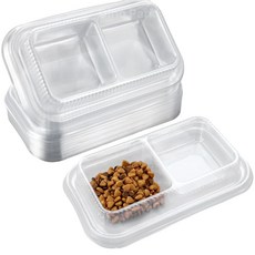 디노파크 일회용 길고양이 물그릇 사료 밥그릇, 20개, 투명