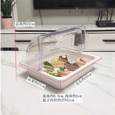 透明點心展示盒 33cm長 27cm寬 22cm高, 1個