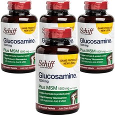 Schiff MSM葡萄糖胺膜衣錠 1500mg, 4罐, 150顆