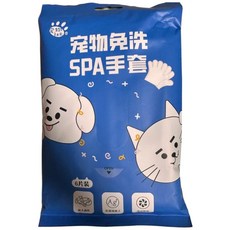 寵物免洗手套濕巾 (乾洗清潔/除臭/亮毛), 1個, 6個裝
