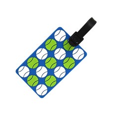 피클볼 백 태그 - 패들 모양 유연한 방수 실리콘 수하물 태그 가방 식별용 안전 스트랩 플레이어 및 애호가를 위한 훌륭한 선물 452550, 테니스 공 452550
