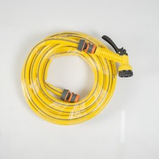 사계절용 노랑 물호스 스프레이건 18MM 10M 물뿌리개, 옐로우