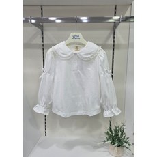 리틀밥독 여아 봄 릴리 빅카라 티블라우스 화이트 티셔츠 H261MTS04