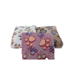 【三隻小豬寵物用品】寵物保暖舒適法蘭絨墊 - 約70*45cm, 白色, 1個