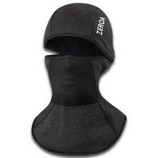 제로아 방한 방풍 겨울 기모 바라클라바, 차콜, 1개