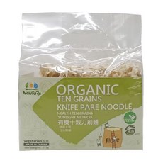NewtuRe 有機十穀刀削麵 375公克 台灣製造 全素, 375g, 1個