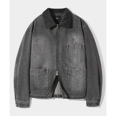 [디미트리블랙] 2WAY OG 에센셜 페이드 워싱 미시간 데님 자켓_그레이