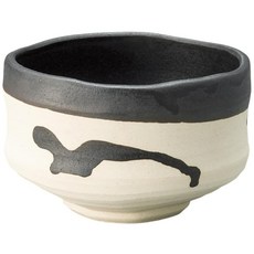 에얼넷(Ale-net) 말차 그릇 말차 차그릇 12.6×H8.2cm 시가라키 흑류 말차 그릇 matcha bowl 도자기 미노야키 일본산