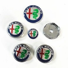 알파 로메오 줄리에타 미토 브레라 줄리아 자동차 휠 허브 개조 커버 장식용 캡, 4. green