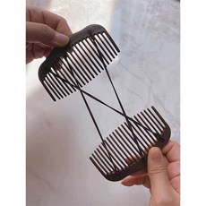 고무줄 헤어핀 머리 고정 밴드 악세사리 탄성 장식, 블랙, 1개